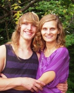 Laurie with her son, Brycen